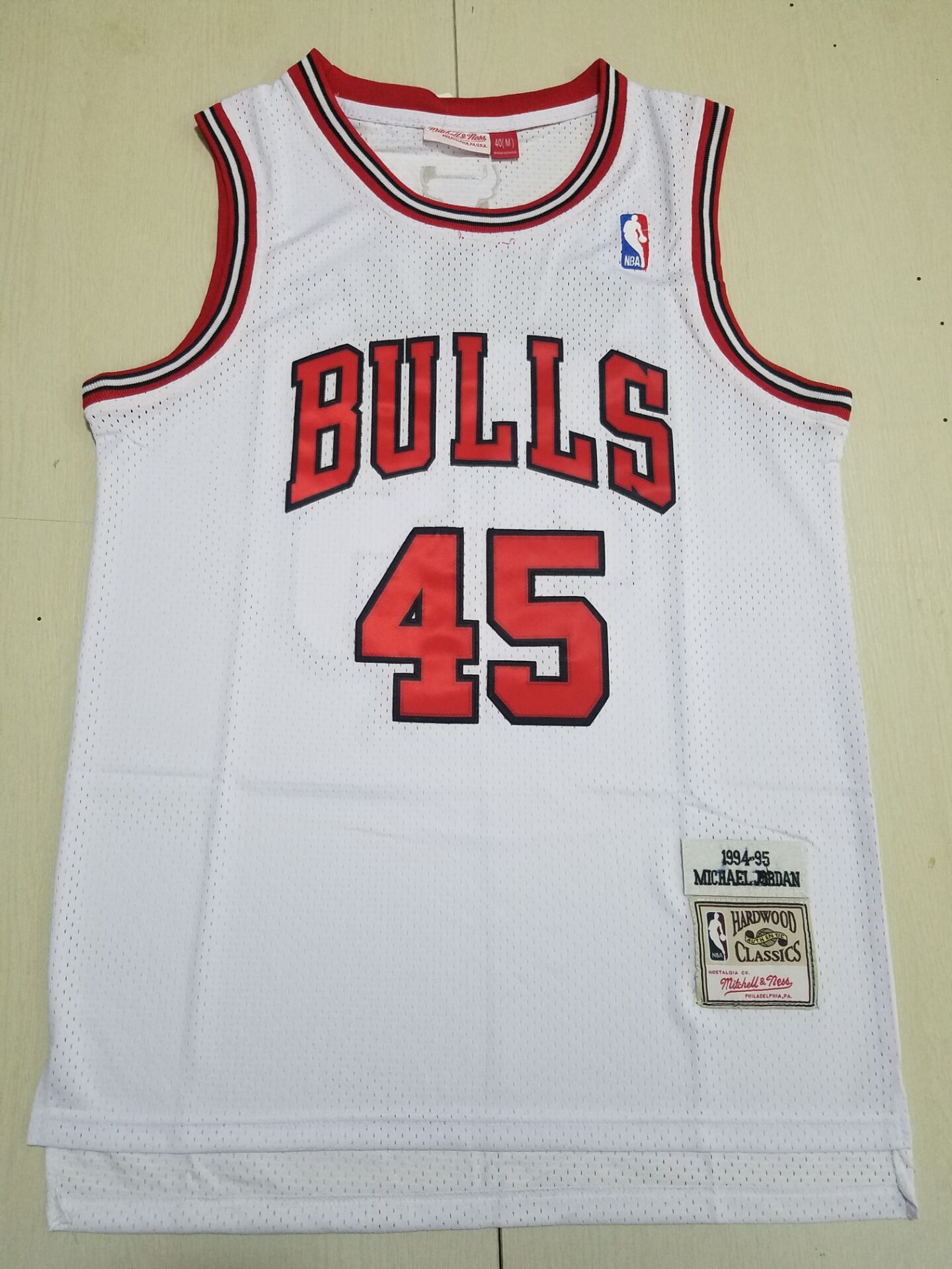 Men Chicago Bulls #45 Jordan White Throwback 2022 NBA Jersey
